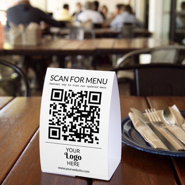 Scan For Menu QR Code Order Restaurant Logo (Insitu(Restaurant))