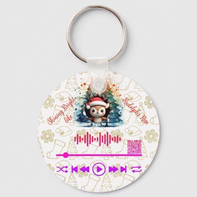 Scan for,  Rudolph's Nose KeyChain (Front)