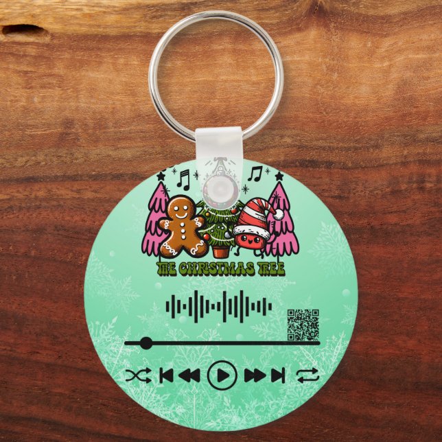 Scan for Video ,  Rockin'   Key Ring (Back)