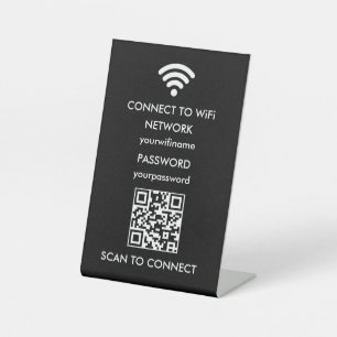 Scan for Wi‑Fi QR Code Sign Wi‑Fi Food Truck