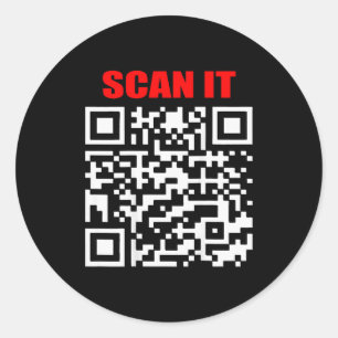 Scan It, You Wont Regret. Trump Christmas 2024 (on Classic Round Sticker