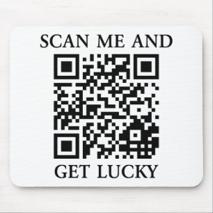 Scan Me And Get Lucky Mouse Pad