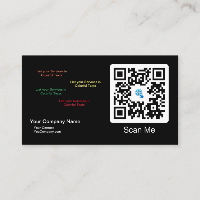 Scan Me Business Card (Front)