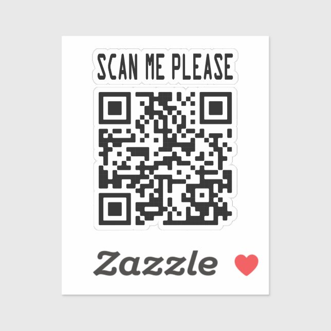 Scan Me Please QR Code – Smile, It's Free (Sheet)