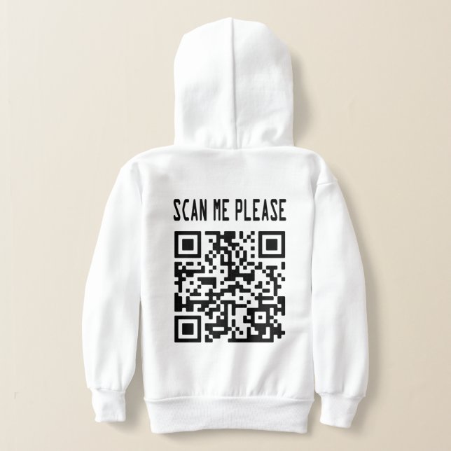 Scan Me Please QR Code – Smile, It's Free (Laydown Back)