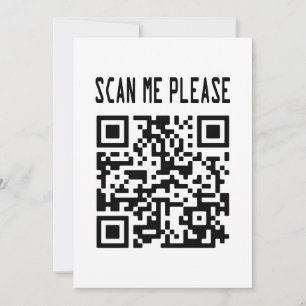 Scan Me Please QR Code – Smile, It's Free Invitation