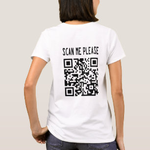 Scan Me Please QR Code – Smile, It's Free T-Shirt