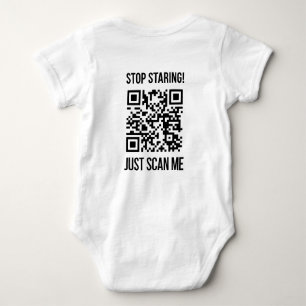Scan Me QR Code: Choose Kindness Every Day Baby Bodysuit