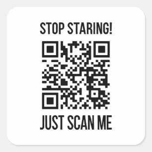 Scan Me QR Code: Choose Kindness Every Day Square Sticker