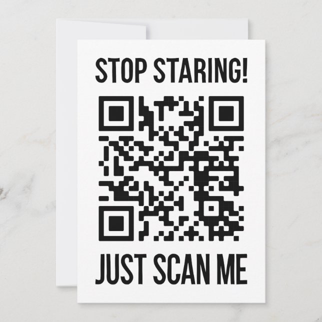 Scan Me QR Code for a Motivational Boost Invitation (Front)