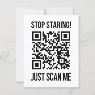 Scan Me QR Code for a Motivational Boost Postcard