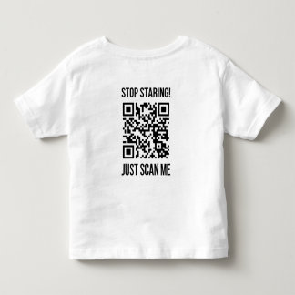 Scan Me QR Code for a Motivational Boost Toddler T-Shirt