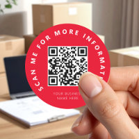 Scan Me Red QR Code Scannable