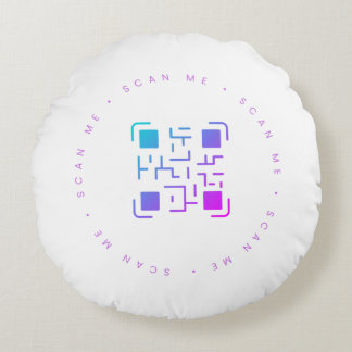 Scan me round cushion