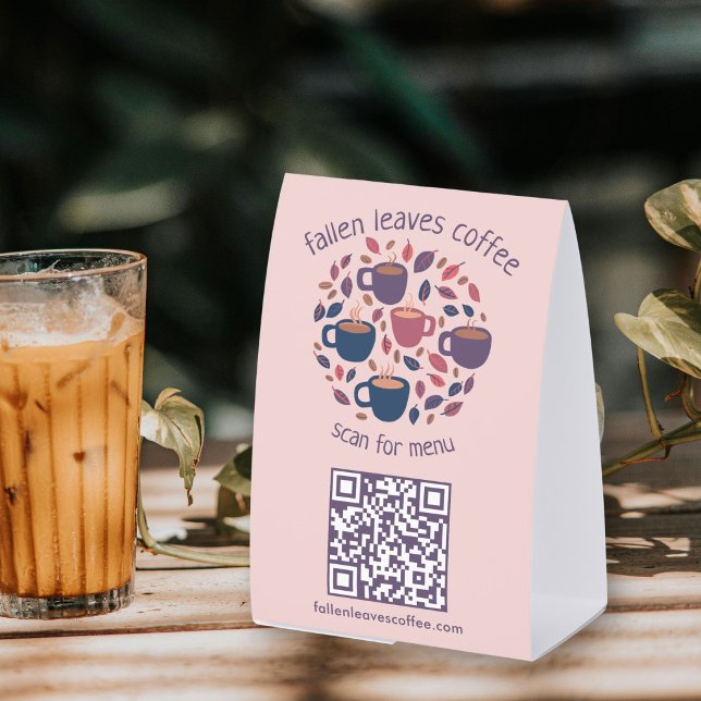 SCAN MENU QR CODE Espresso Coffee Shop (SCAN MENU QR CODE Espresso Coffee Shop Paper Table Tent
)