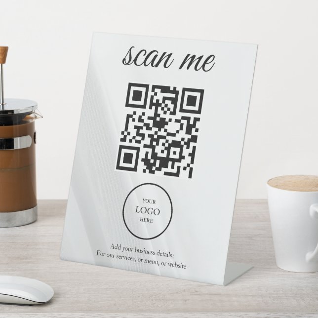 Scan Pay QR Code Business Table Tent Sign (In SItu)