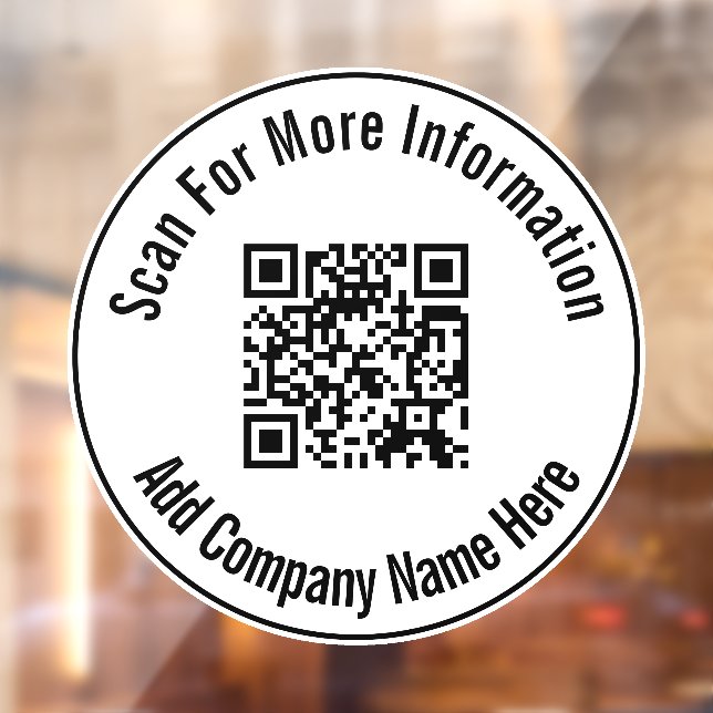 Scan QR Code Add Business Name Here Template (Sheet 2)
