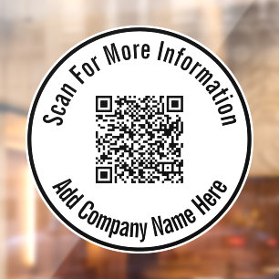Scan QR Code Add Company Name Here Template
