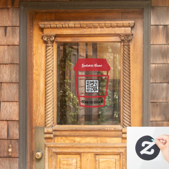 Scan QR Code Restaurant Coffee Order Menu Window C (Home Door)