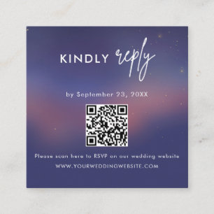 Scan QR code RSVP Wedding Insert