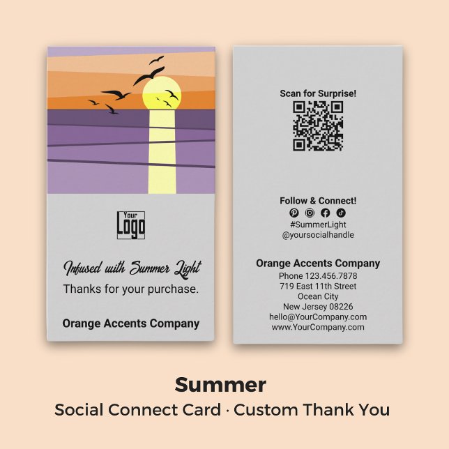 Scan QR Code Thanks For Your Purchase Social Business Card (Scan QR Code Thanks For Your Purchase Social Business Card)