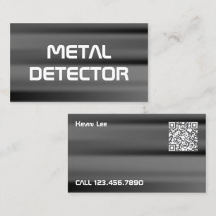 Scan QR Metal Detector Business Card