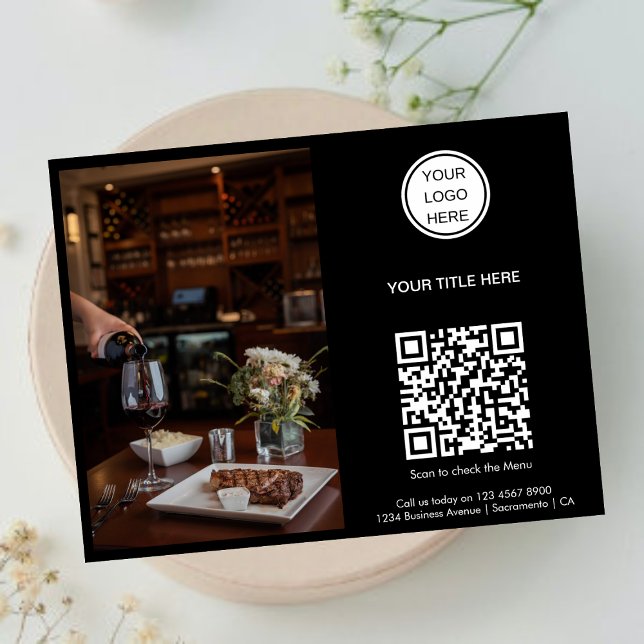 Scan the Menu l Restaurant Logo Promotional  (Creator Uploaded)