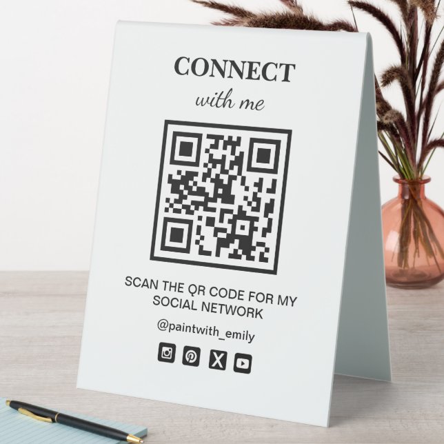 Scan The QR Code For My Social Wifi Network (In SItu (Table))