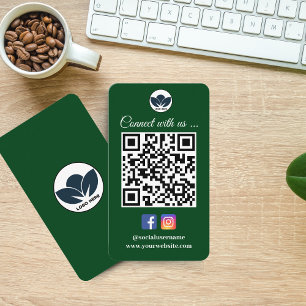 Scan to Connect Business Card   Instagram Facebook