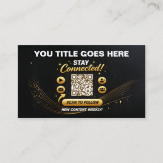 Scan to Connect QR Code Design Template Business Card