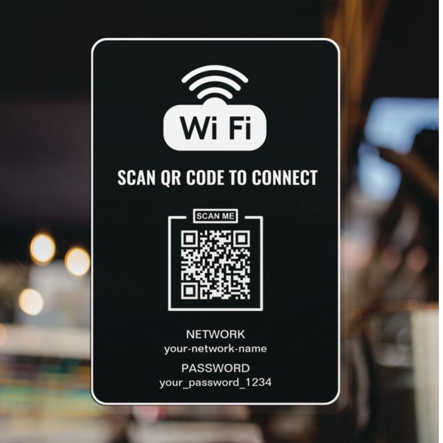 Scan To Connect QR Code WIFI Password Network (Creator Uploaded)
