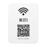 Scan to Connect WiFi Magnet with QR Code Design