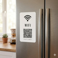 Scan to Connect WiFi Magnet with QR Code Design