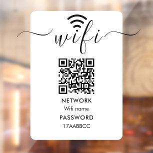 Scan to Connect Wifi Network QR Code Minimalist