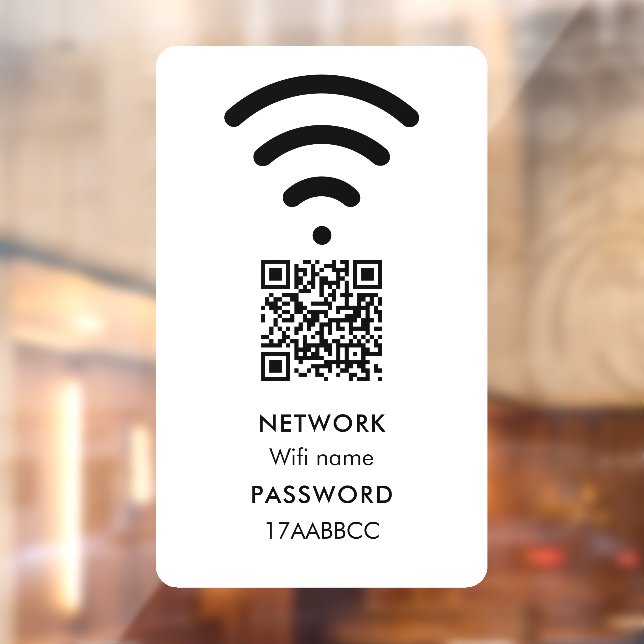 Scan to Connect Wifi Network QR Code Modern White (Sheet 2)