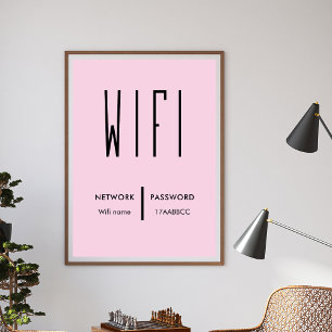 Scan to Connect Wifi Network QR Code Wifi Password Poster
