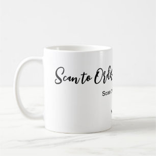 Scan to order scan QR code add website email Coffee Mug