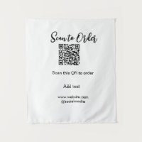 Scan to order scan QR code add website email