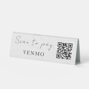 Scan To Pay Business Logo Qr Code Pedestal Sign