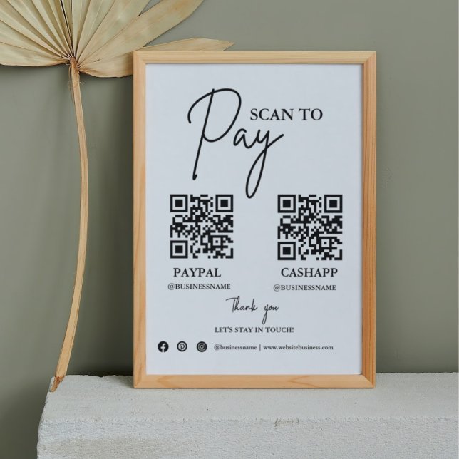 Scan to pay Business Qr Code Payment sign (Creator Uploaded)