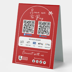 Scan To Pay Business Sign Logo Scannable QR code