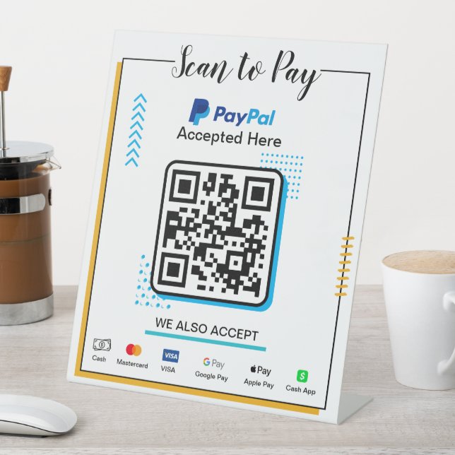 Scan to Pay Business Sign | Paypal QR Code Payment (In SItu)