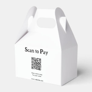 Scan to pay for order QR code add website social m Favour Box