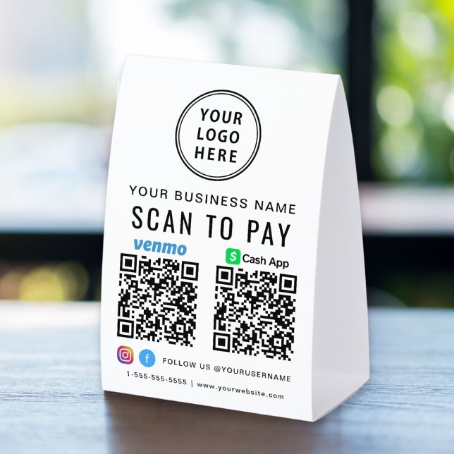 Scan to Pay Logo CashApp Venmo QR Codes (Creator Uploaded)