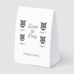scan to pay order detail QR code orange pastel bus