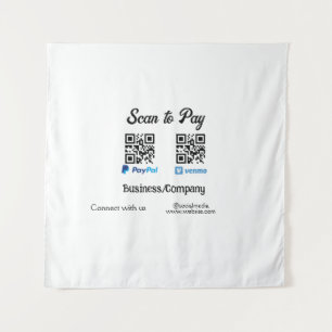 Scan to pay q r code paypal venmo add your website tapestry