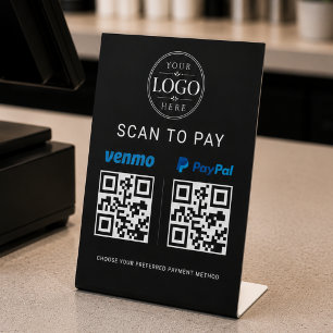 Scan To Pay QR Code Business Sign