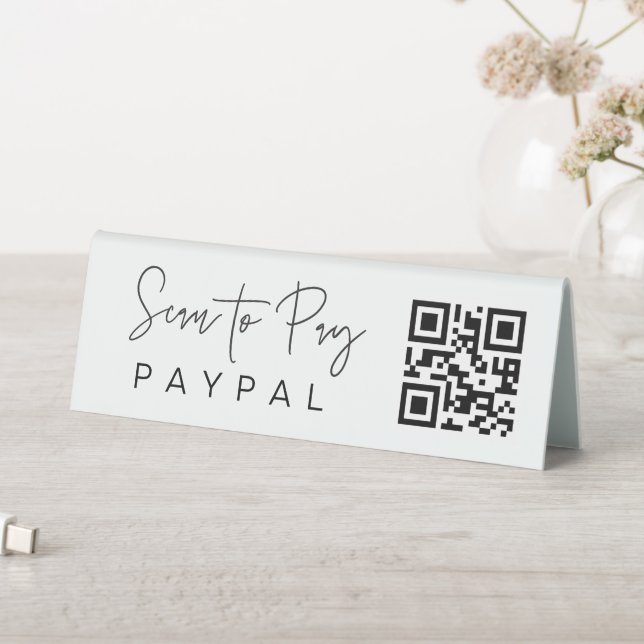 Scan To Pay QR Code Mobile Checkout Business Sign (In SItu (Table))