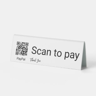 Scan to Pay QR Code Payment App Thank You Business