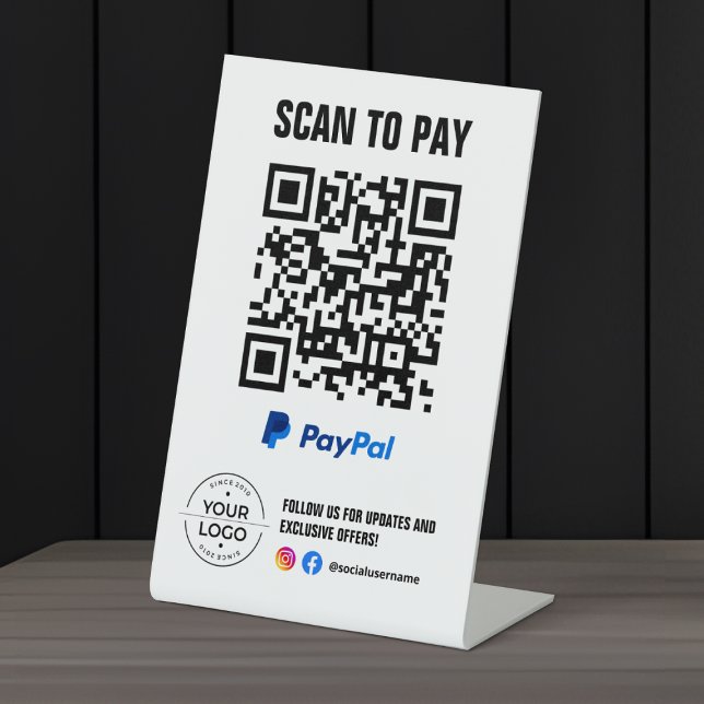 Scan to Pay QR Code Sign PayPal (Creator Uploaded)